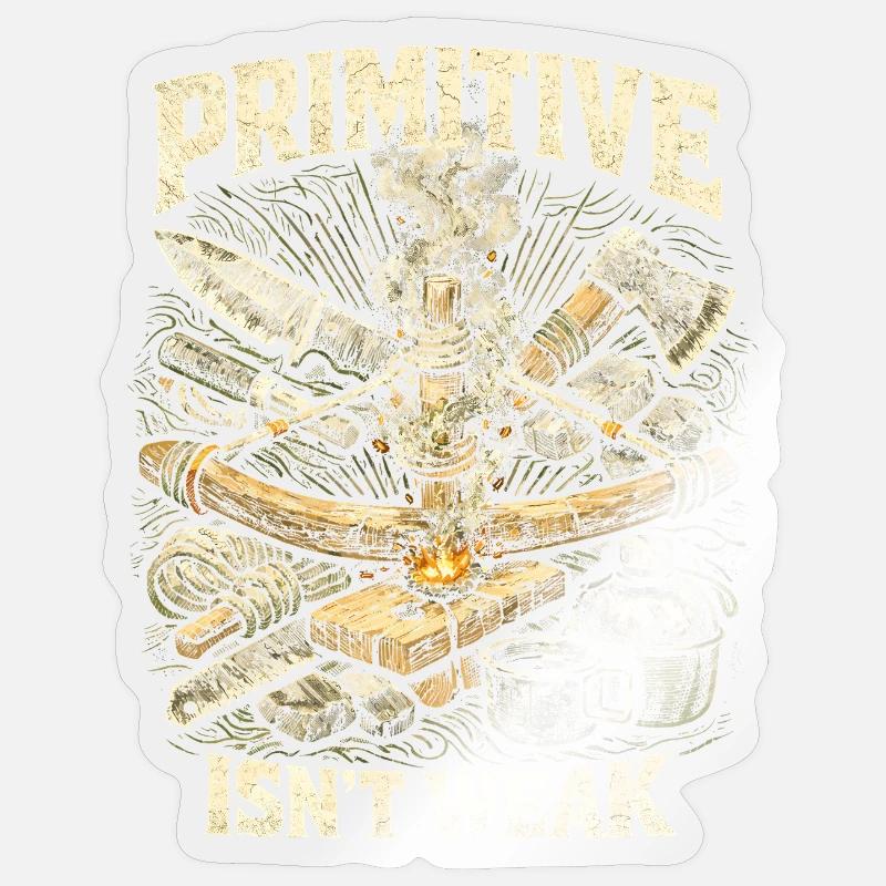 Prepper Überlebenskünstler - Sticker Größe S (10 x 10 cm) - Transparent glänzend