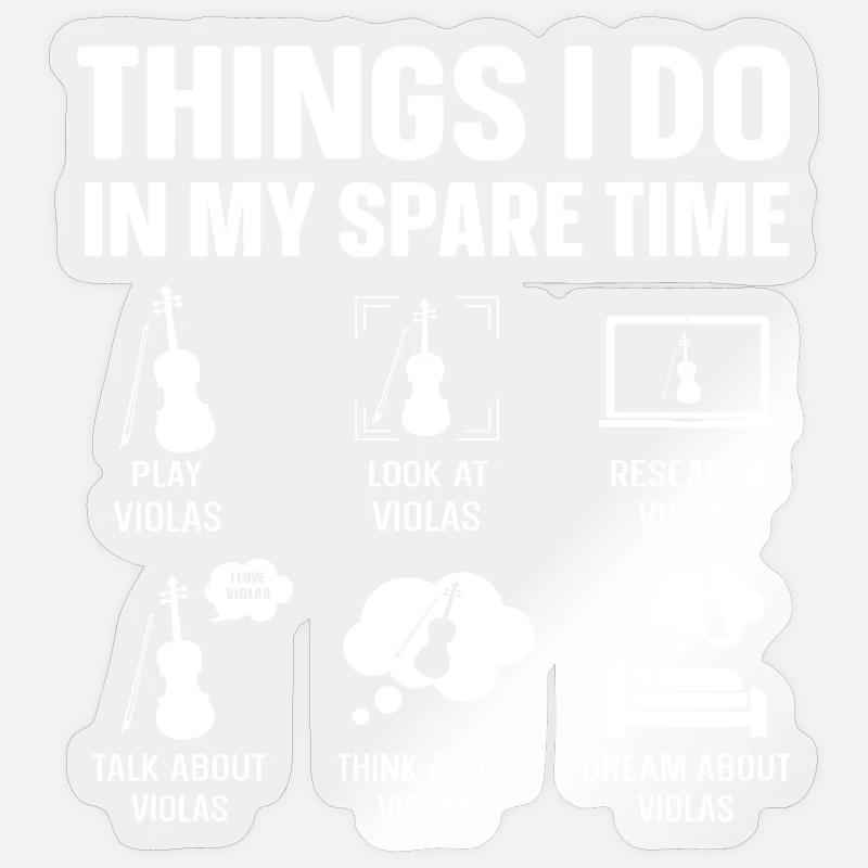 Viola Loisir : Ce que je fais Viola Sticker taille S (10 x 10 cm)