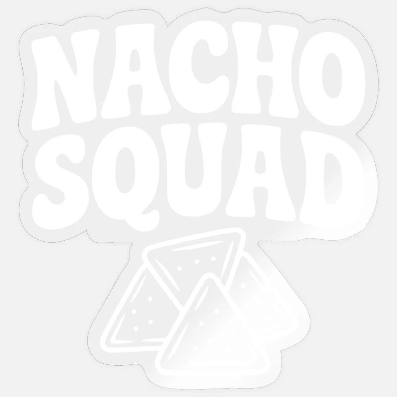 Nacho-Mannschaft Sticker Größe S (10 x 10 cm)