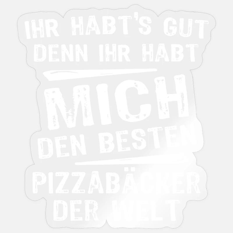 Pizza Baker Sticker size S (10 x 10 cm)