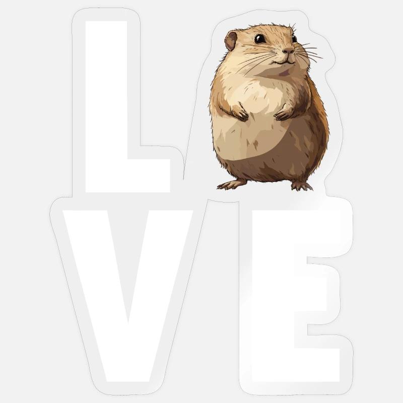 Lemminge Lemming - Sticker Größe S (10 x 10 cm) - Transparent glänzend