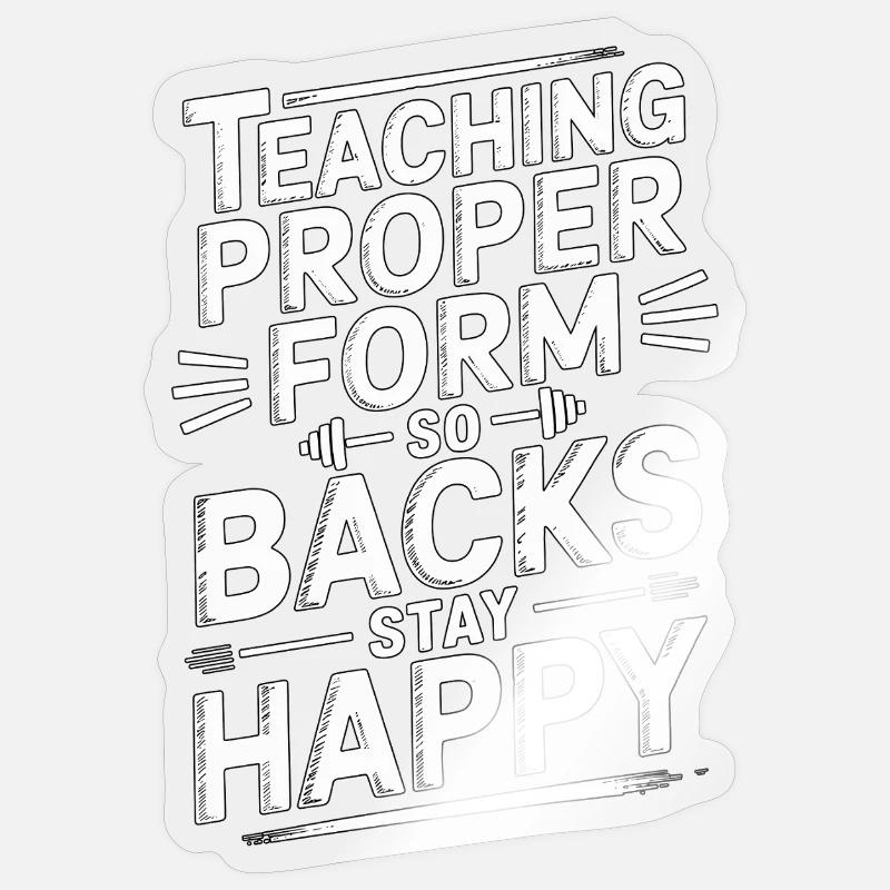 PT Educator Teaching Proper Form Movement Therapy Sticker Größe S (10 x 10 cm)