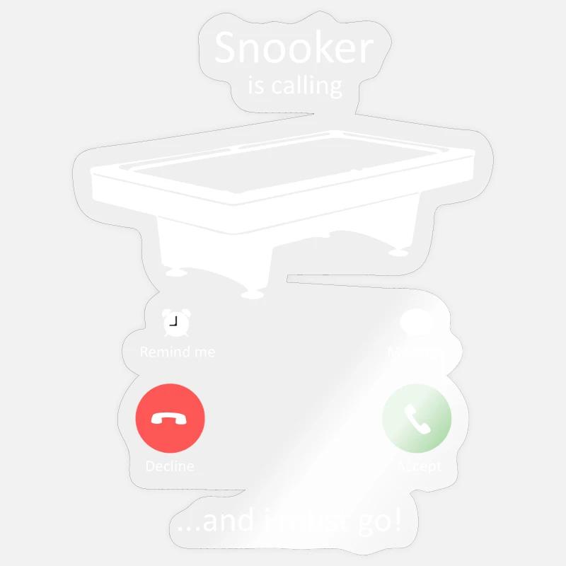 Snooker Is Calling Sticker size S (10 x 10 cm)