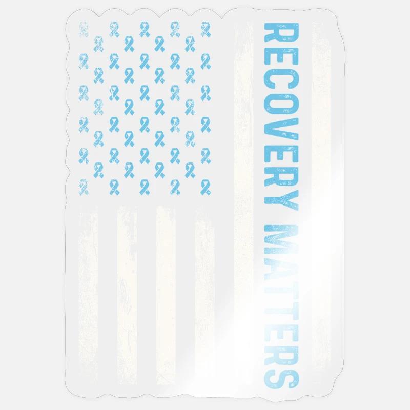 Recovery Matters Sober Support AA NA-Botschaft Sticker Größe S (10 x 10 cm)