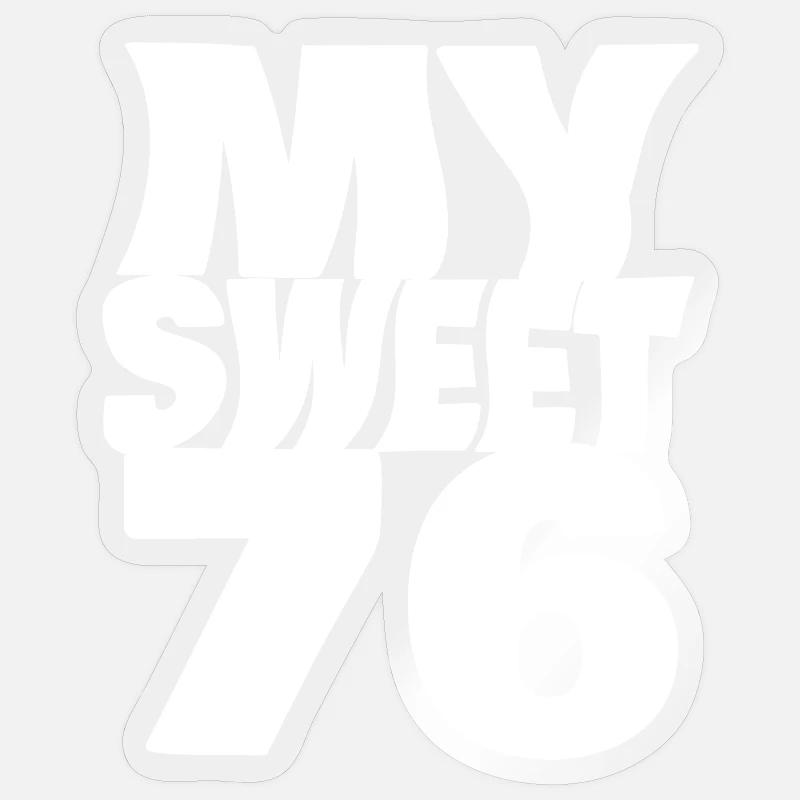 Suess 76 - Sticker Größe S (10 x 10 cm) - Transparent glänzend
