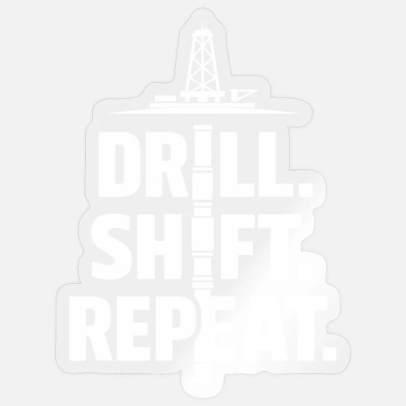 Surface de forage de forage offshore Surface de forage Sticker taille S (10 x 10 cm)