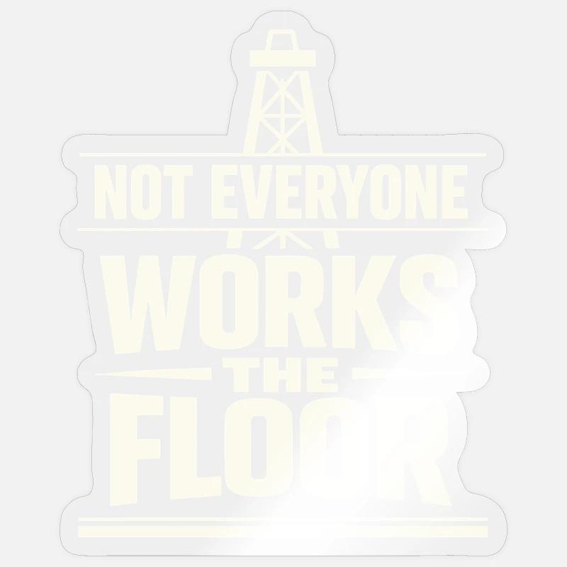 Offshore-bohrer-rig-bohrer Bohrboden Offshore - Sticker Größe S (10 x 10 cm) - Transparent glänzend