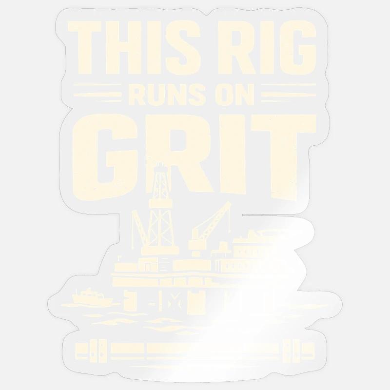 Offshore-bohrer-rig-bohrer Bohrboden Offshore Sticker Größe S (10 x 10 cm)