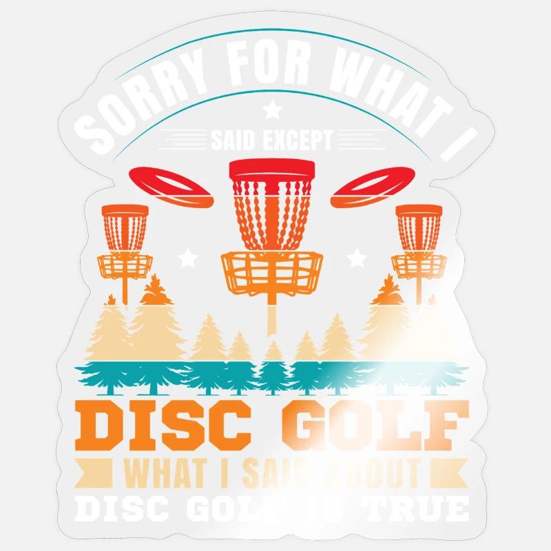 Disc Golf Gifts Disc Golf - Sticker size S (10 x 10 cm) - transparent glossy