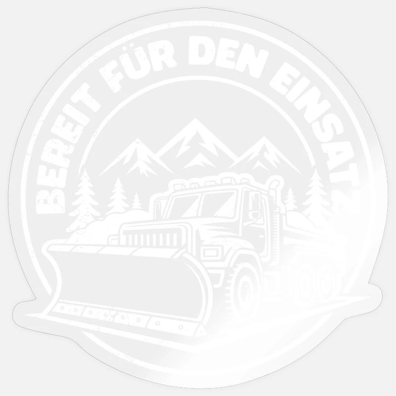 Winter service READY FOR USE Fun Sticker size S (10 x 10 cm)