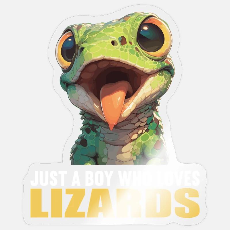 Eidechsen Eidechse Sticker Größe S (10 x 10 cm)