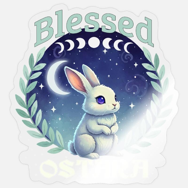 Ostara Happy Easter Pagan Spring Sticker size S (10 x 10 cm)