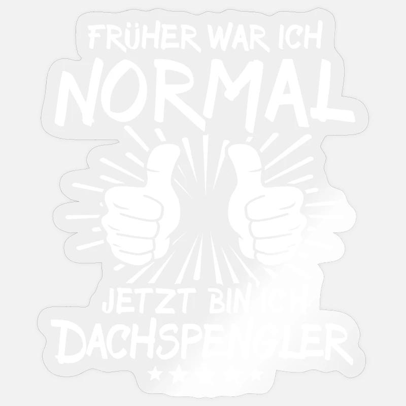 Dachspengler - Sticker Größe S (10 x 10 cm) - Transparent glänzend