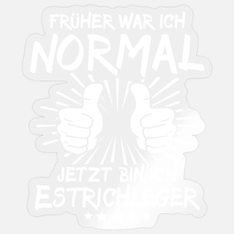 Couche de chape - Sticker taille S (10 x 10 cm) - brillant transparent