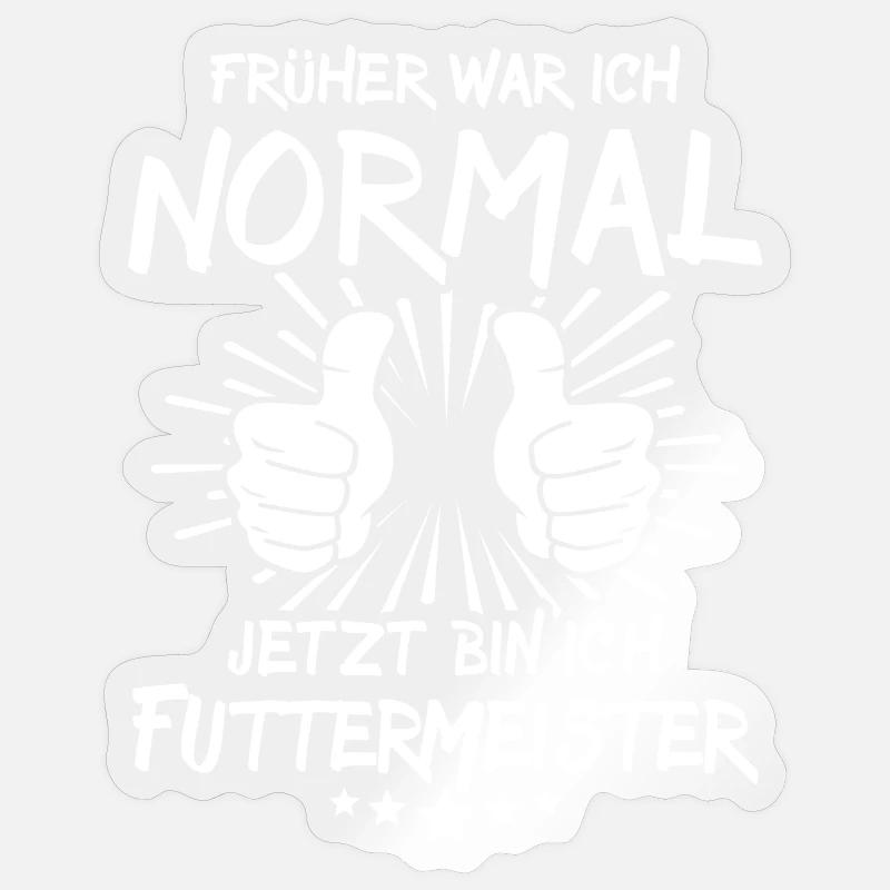 Futtermeister - Sticker taille S (10 x 10 cm) - brillant transparent