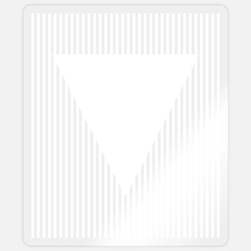 triangle and lines geometric design - Sticker size S (10 x 10 cm) - transparent glossy