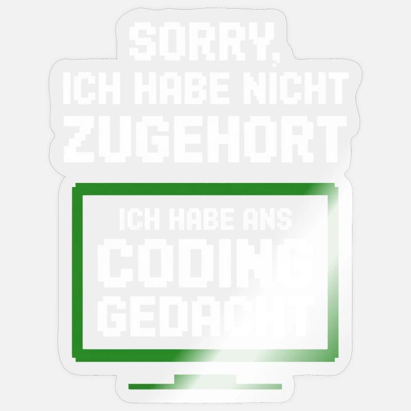 Coding Monitor Tee Sticker size S (10 x 10 cm)