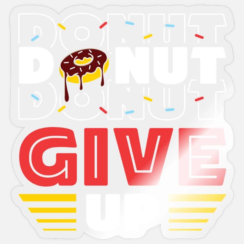 Restauration rapide en donuts Sticker taille S (10 x 10 cm)