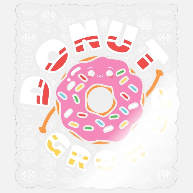Restauration rapide en donuts Sticker taille S (10 x 10 cm)