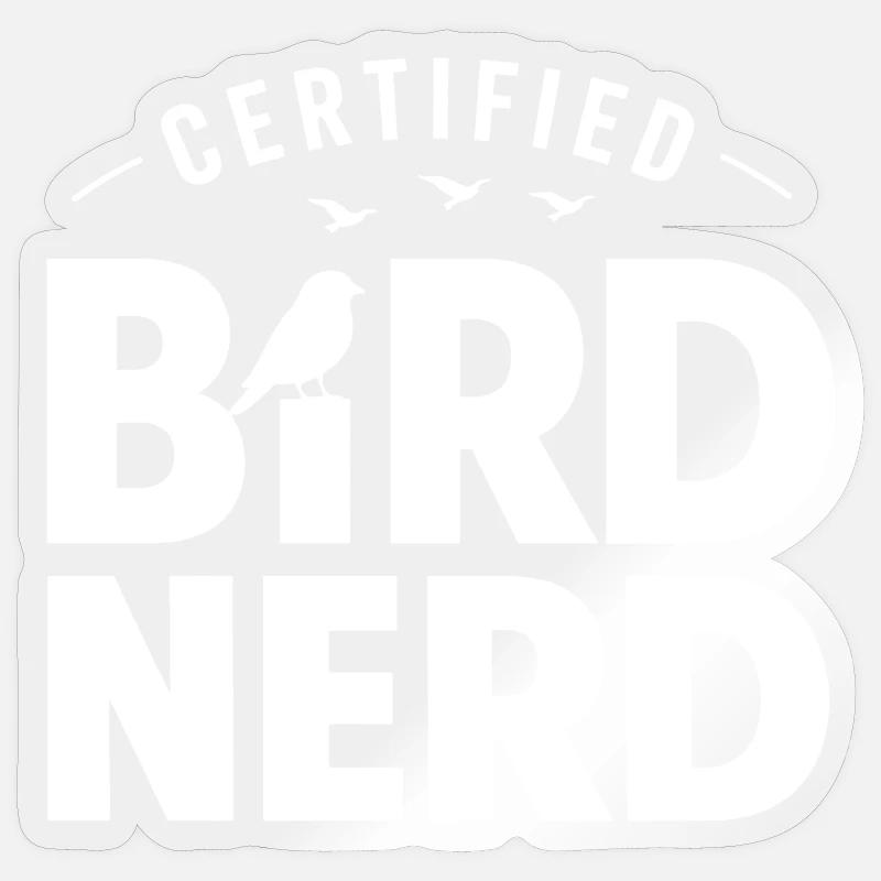 Bird Watching Birding Bird Watcher Vogel-Nerd Sticker Größe S (10 x 10 cm)