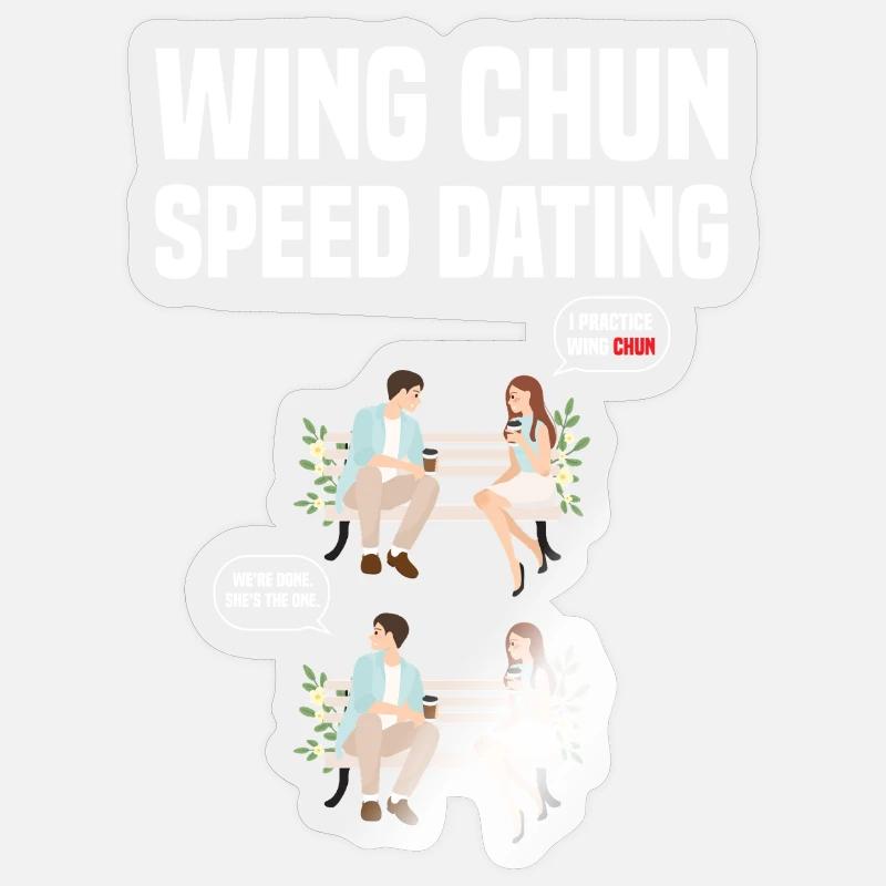 Instructeur de l’école d’enseignants de Wing Chun Leçon de Kung Sticker taille S (10 x 10 cm)