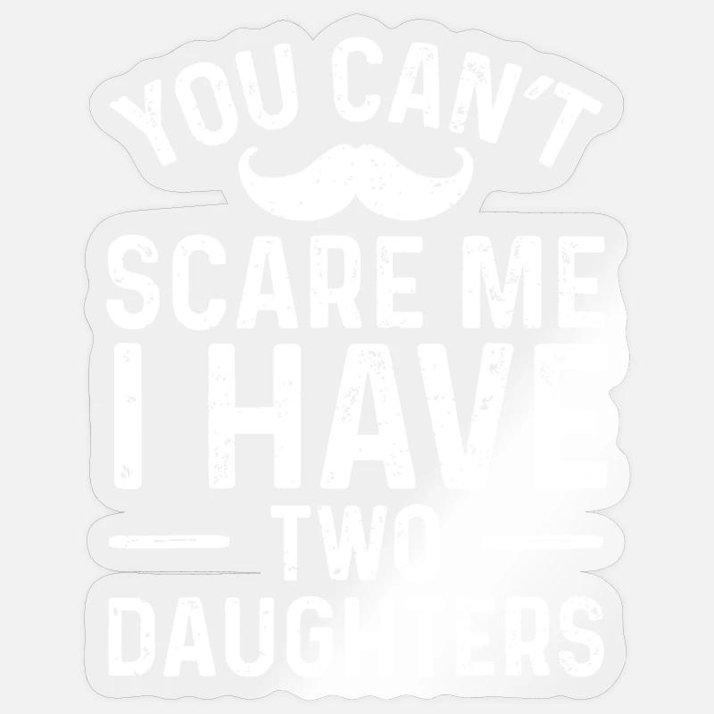 Two Daughters Confidence Tee - Sticker size S (10 x 10 cm) - transparent glossy