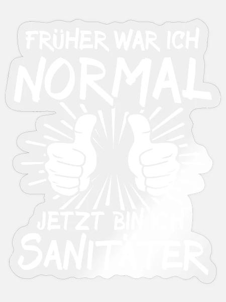 Sanitäter - Sticker Größe S (10 x 10 cm) - Transparent glänzend