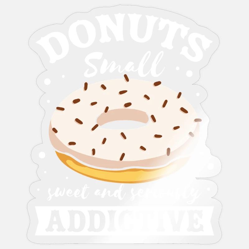Restauration rapide en donuts Sticker taille S (10 x 10 cm)