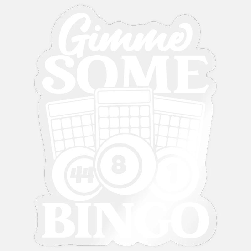 Bingo Player Gimme Some Bingo - Sticker Größe S (10 x 10 cm) - Transparent glänzend