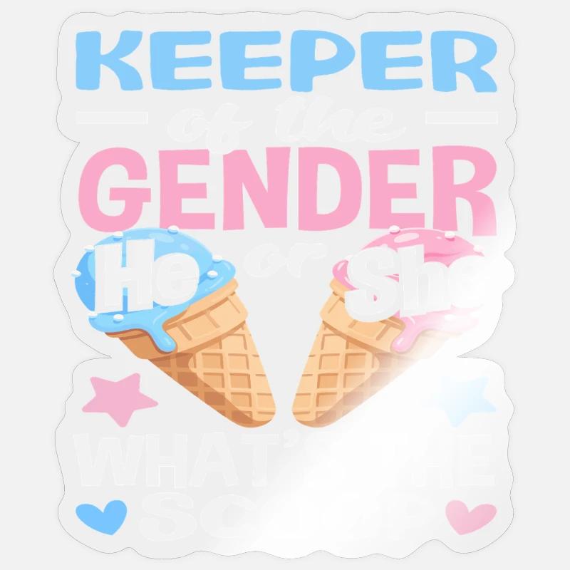 Er Oder Sie Was Gibts Neues Eiscreme Sticker Größe S (10 x 10 cm)