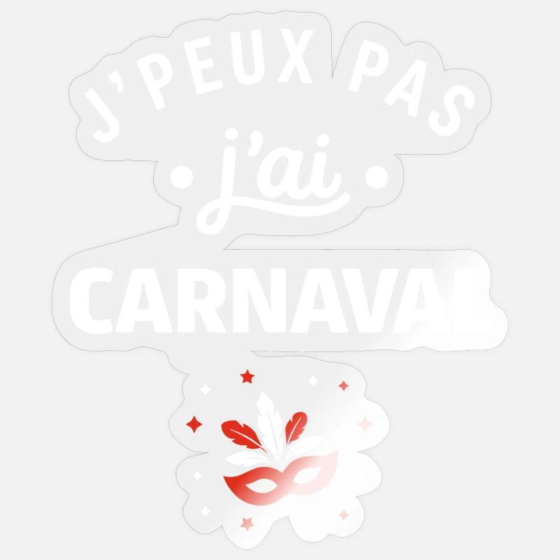 carnival - Sticker size S (10 x 10 cm) - transparent glossy