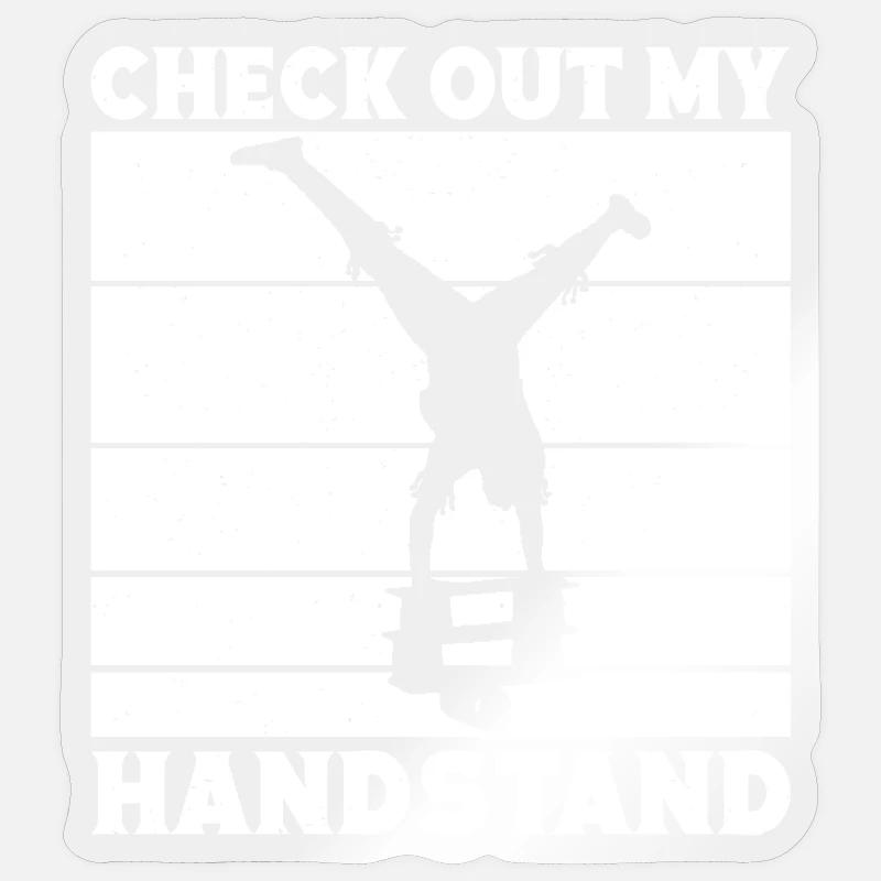 Graphisme de cirque Découvrez mon idée cadeau sur le poirier Sticker taille S (10 x 10 cm)
