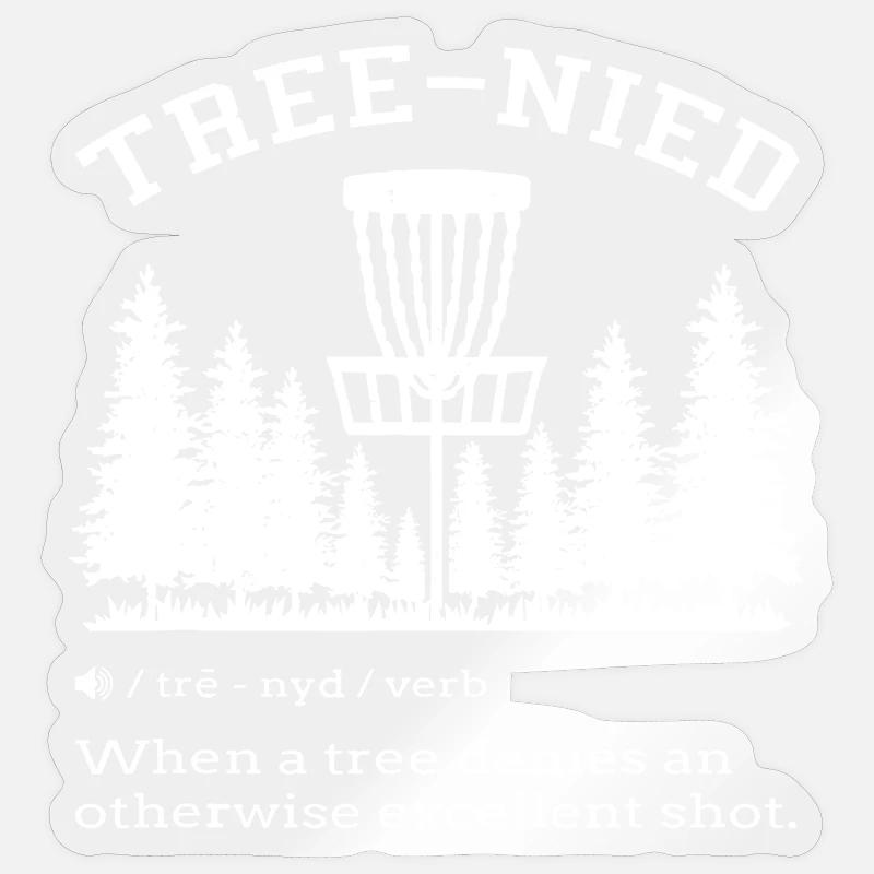 Arbre refusé : Tee du Forest Disc Golf Sticker taille S (10 x 10 cm)