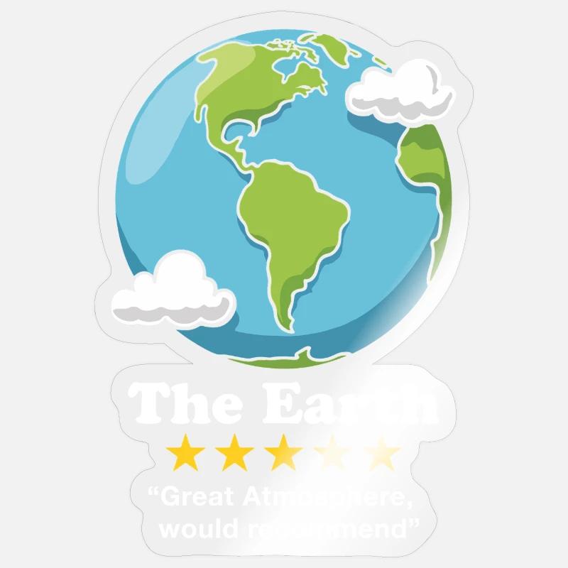 Die Erde Sticker Größe S (10 x 10 cm)