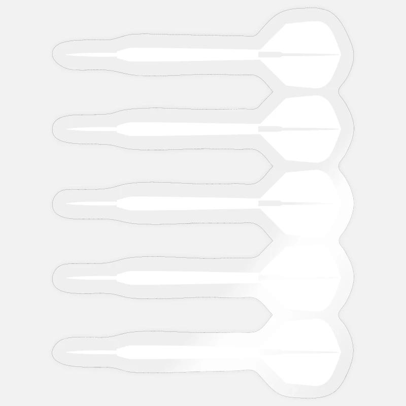 Darts - Sticker size S (10 x 10 cm) - transparent glossy
