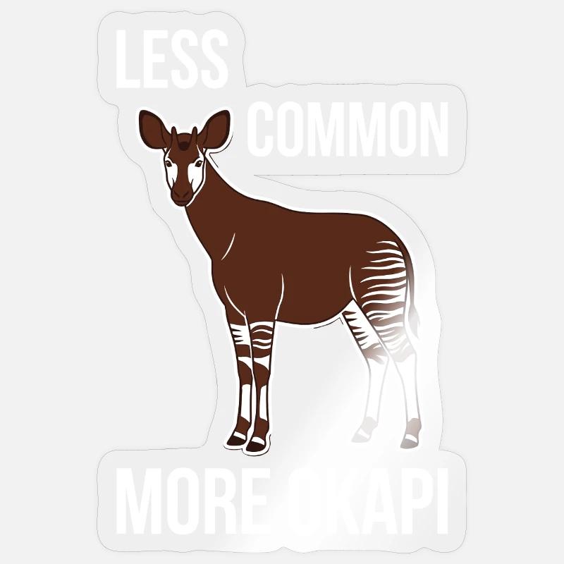 Okapi-liebhaber Okapi-tier Seltene Tierweltliebe - Sticker Größe S (10 x 10 cm) - Transparent glänzend