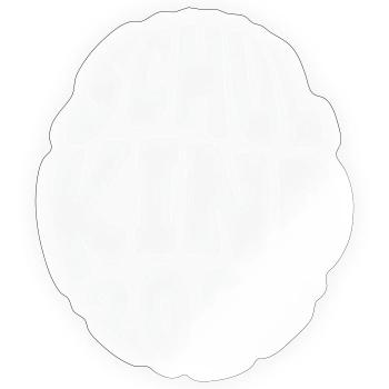 Schulkind 2026 Rundschrift - Sticker Größe S (10 x 10 cm) - Transparent glänzend - Vorne