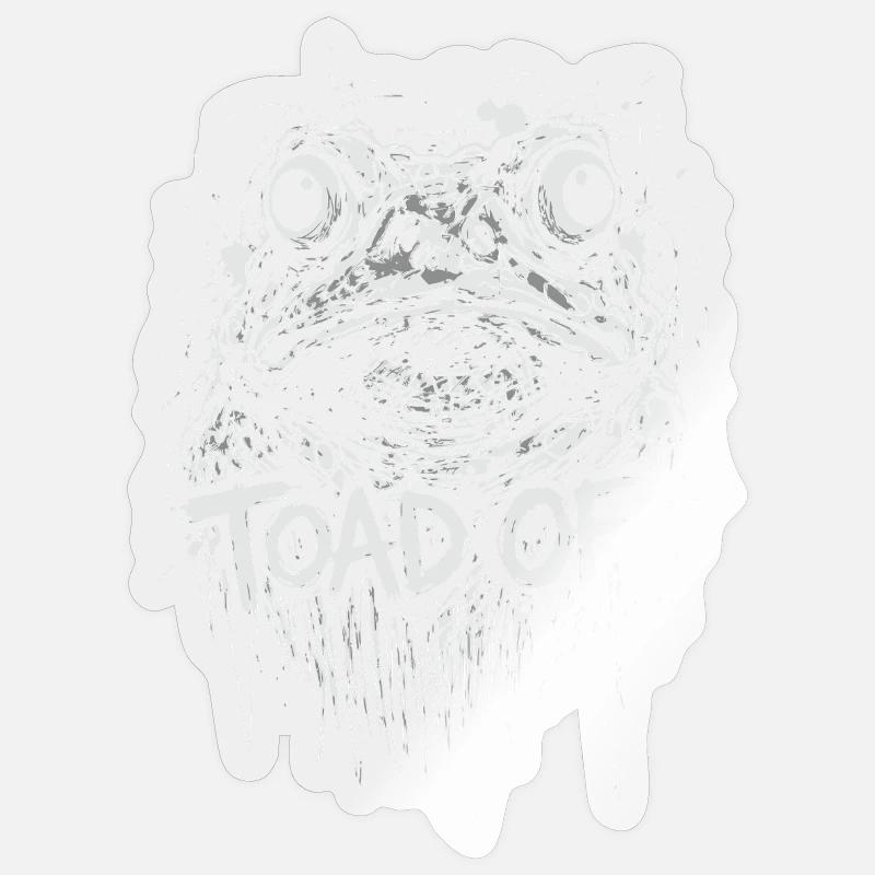 Toad Off Internet Meme Frog - Sticker size S (10 x 10 cm) - transparent glossy