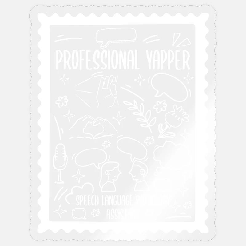 Professionelle Yapper Speech Language SLP Sticker Größe S (10 x 10 cm)