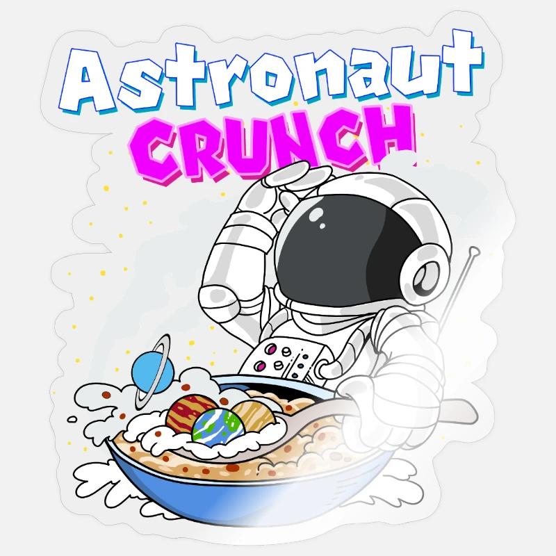 Astronaut Crunch Breakfast Cornflakes Cereal Sticker size S (10 x 10 cm)
