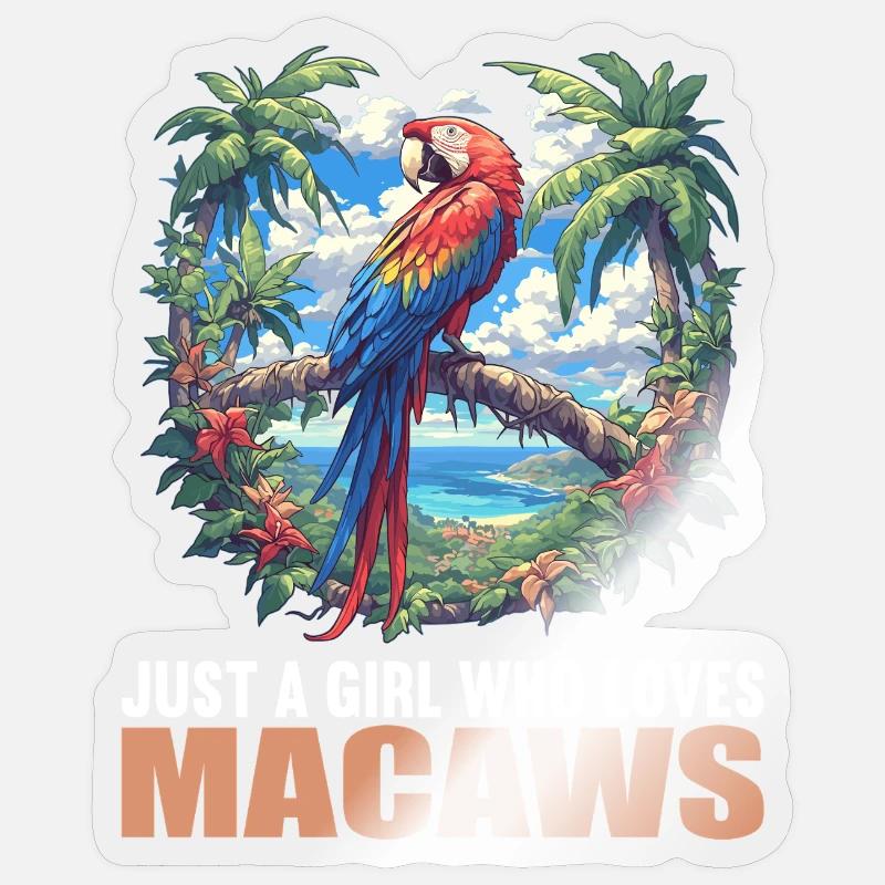 Macaw's Era - Sticker size S (10 x 10 cm) - transparent glossy