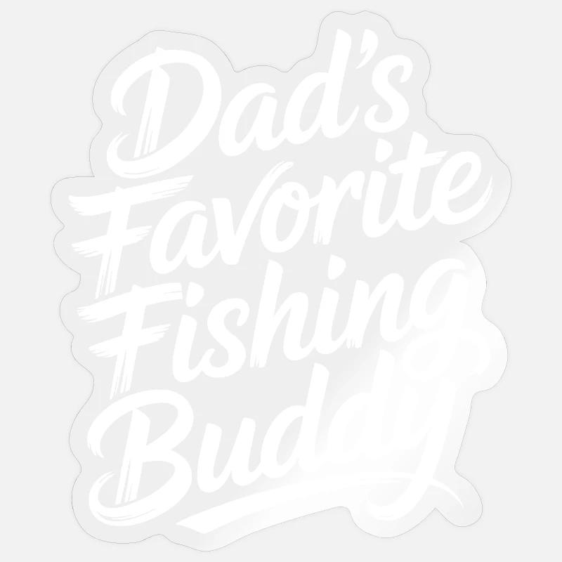 Le compagnon de pêche préféré de mon père Sticker taille S (10 x 10 cm)