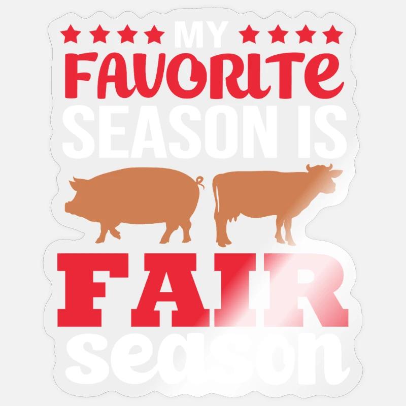 Éleveurs d’élevage - Sticker taille S (10 x 10 cm) - brillant transparent