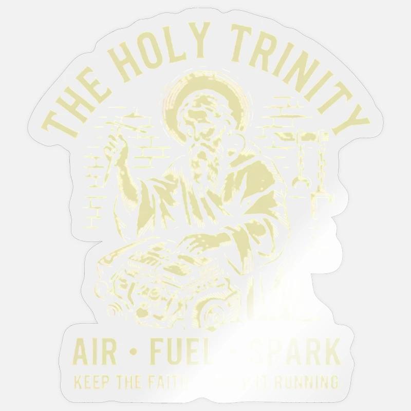 Air Fuel Spark Trinity - Sticker Größe S (10 x 10 cm) - Transparent glänzend