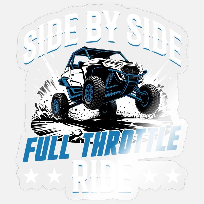 UTV Off Road 4 Wheeler Side by side Sticker Größe S (10 x 10 cm)
