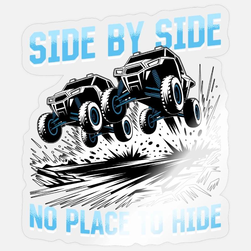 UTV Off Road 4 Wheeler Side by side Sticker Größe S (10 x 10 cm)