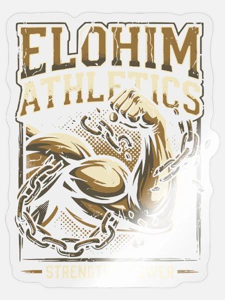 Elohim Hebrew Israelite - Sticker Größe S (10 x 10 cm) - Transparent glänzend