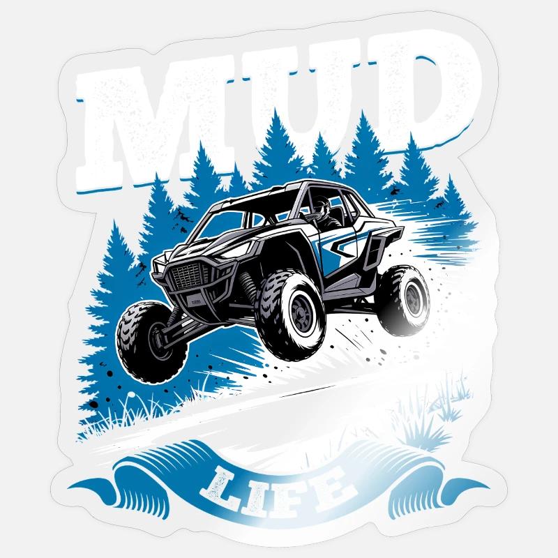 UTV Off Road 4 Wheeler Side by side Sticker Größe S (10 x 10 cm)