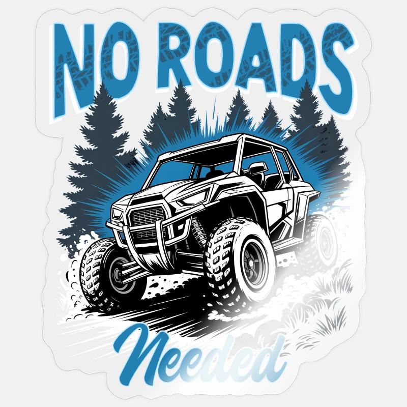 UTV Off Road 4 Wheeler Side by side Sticker Größe S (10 x 10 cm)