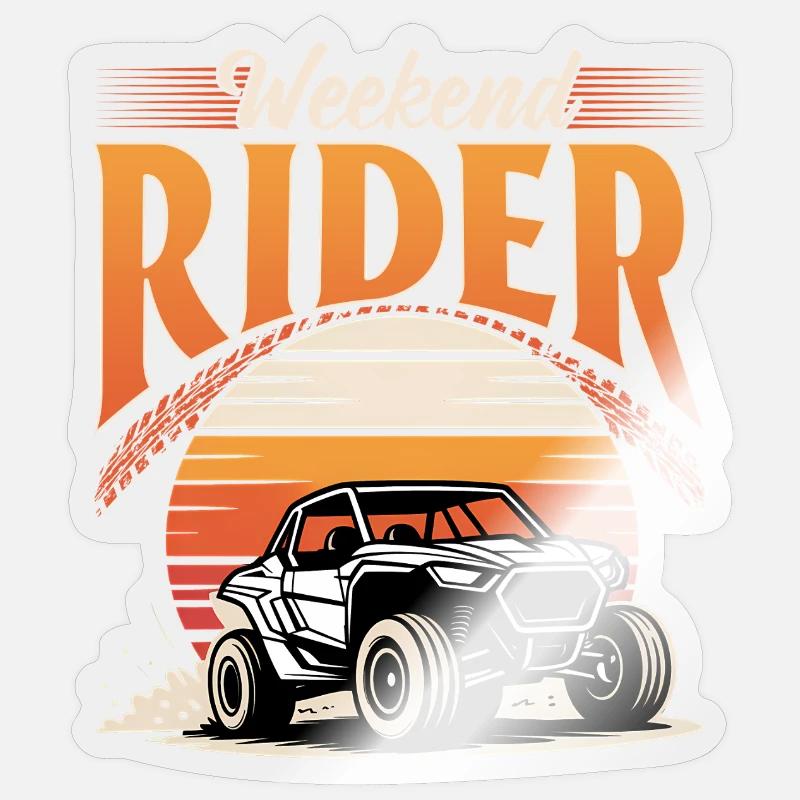 UTV Off Road 4 Wheeler Side by side Sticker Größe S (10 x 10 cm)